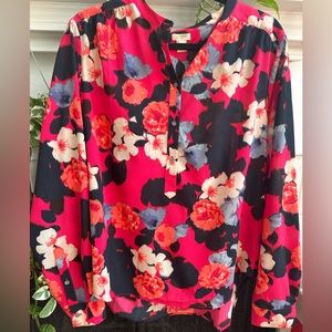 J. Crew Floral Work Top